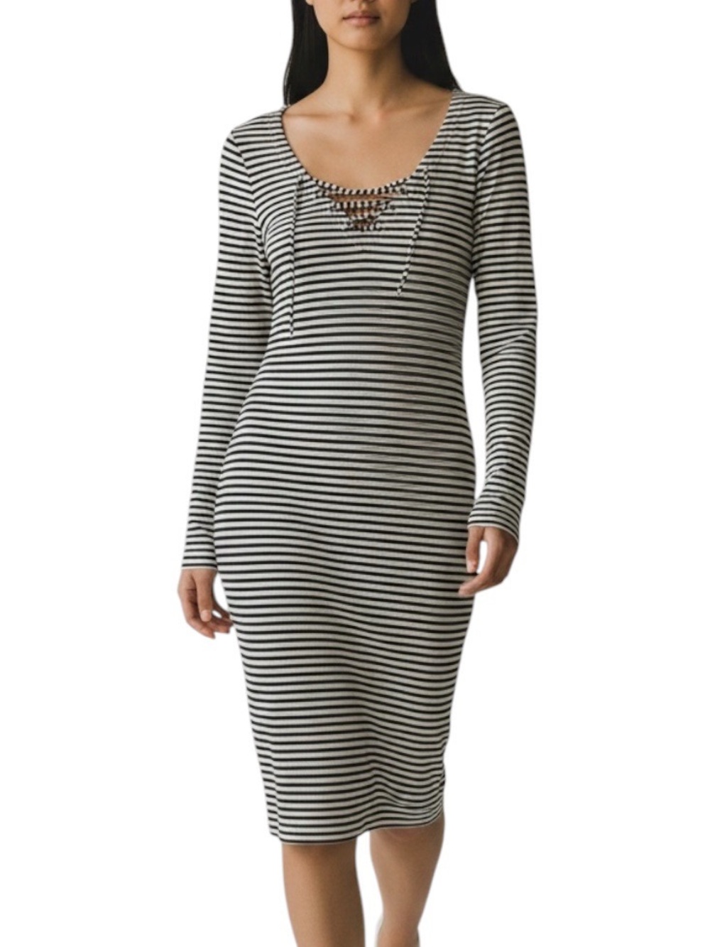 Denim & Supply Ralph Lauren Striped Longsleeve Dress Discontinued HTF Small